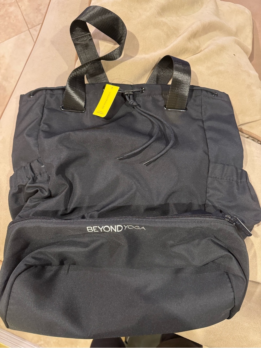 Beyond Yoga Black Everyday Convertible Gym Bag with Tag